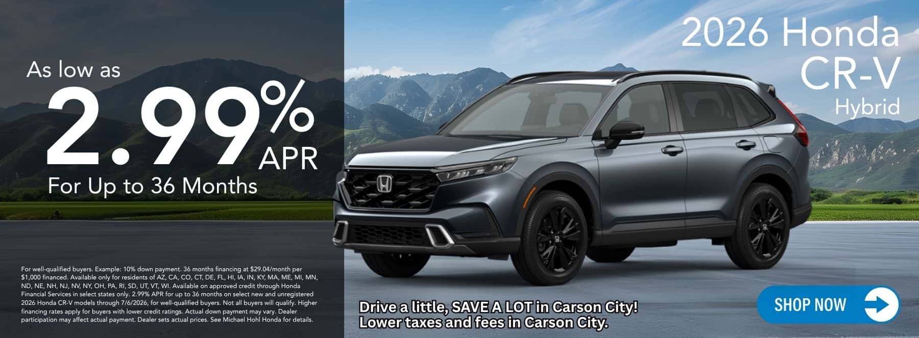May CR-V Hybrid Lease Homepage
