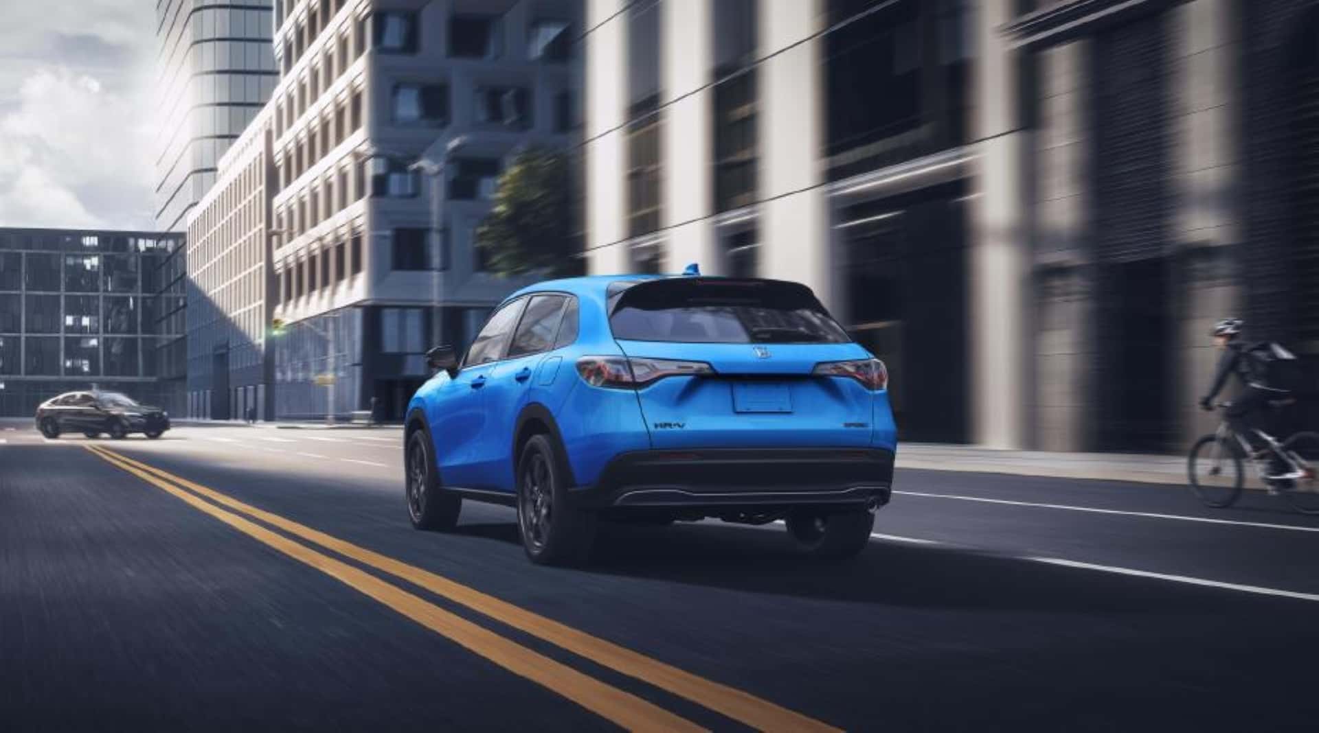 The Lovely Honda HR-V Speeding Through The Cityscape