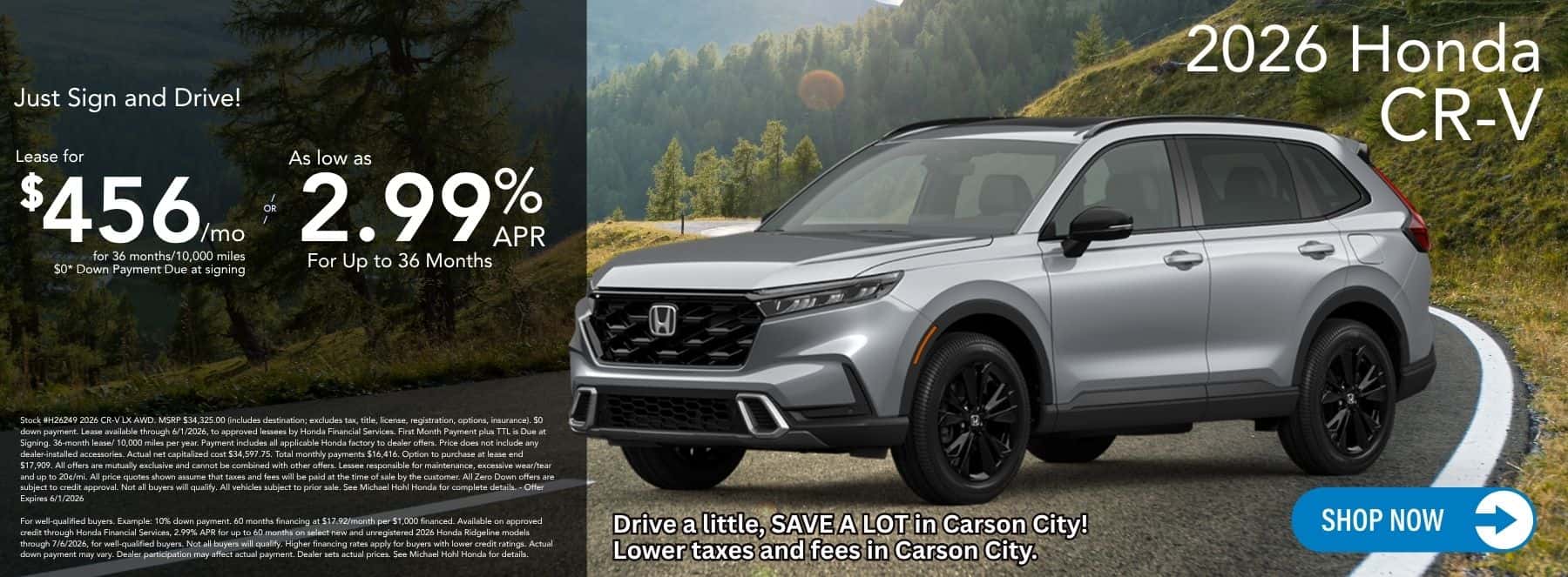 June Honda CR-V Offer