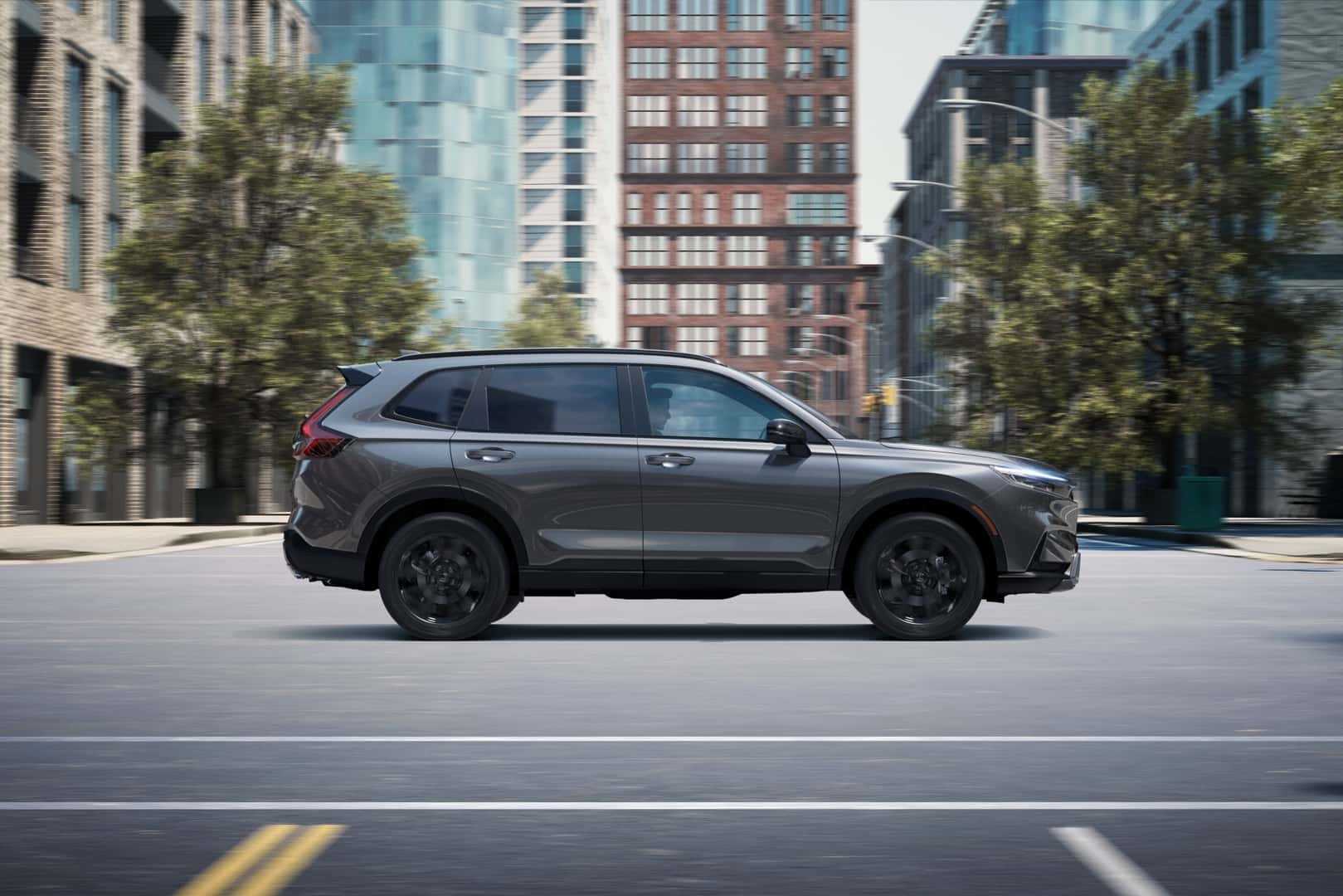 The Sexy Side Profile Of The Energy-Efficient Honda CR-V Sport Touring Hybrid
