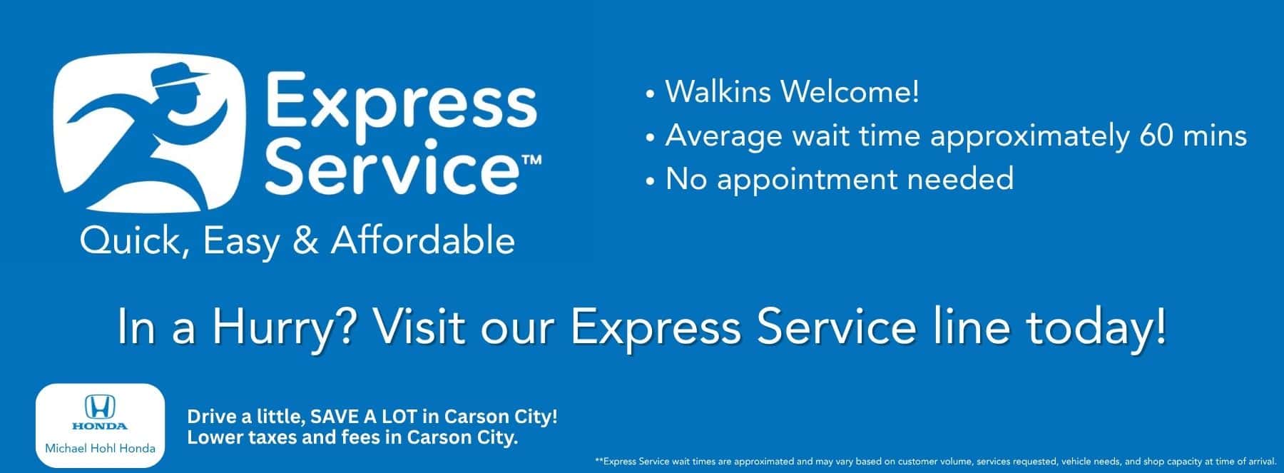 Express Service at Michael Hohl Honda
