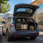 2026 Honda HR-V with cargo hatch open near Carson City murals on a bright September morning