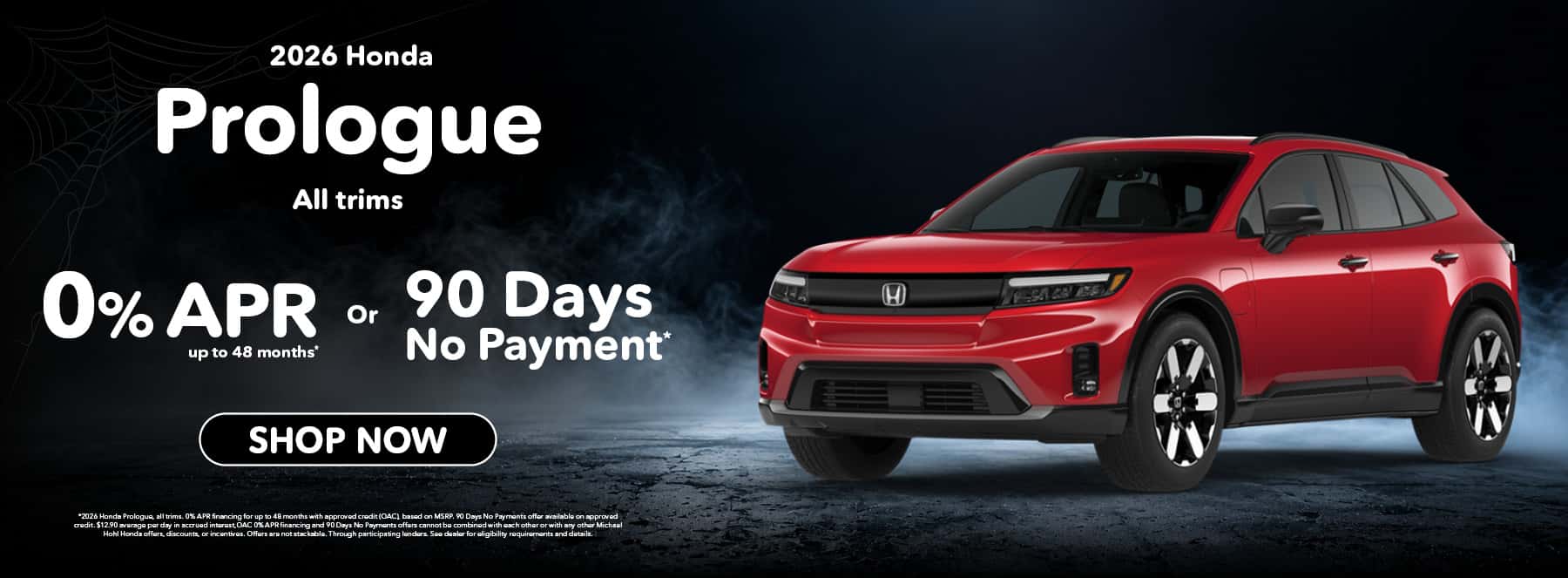 2026 Honda Prologue at 0% APR