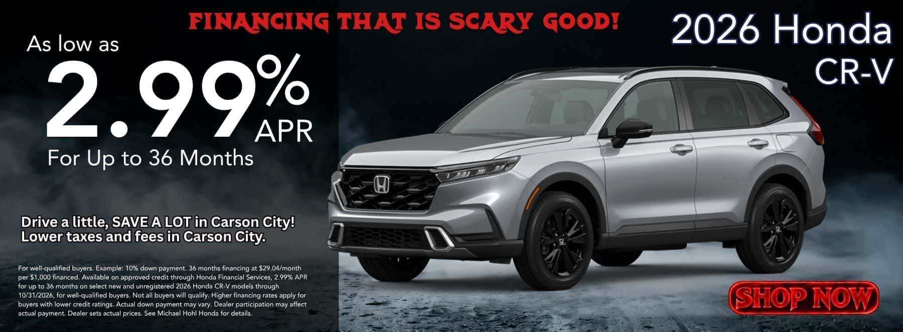 October CR-V APR Offer Deal