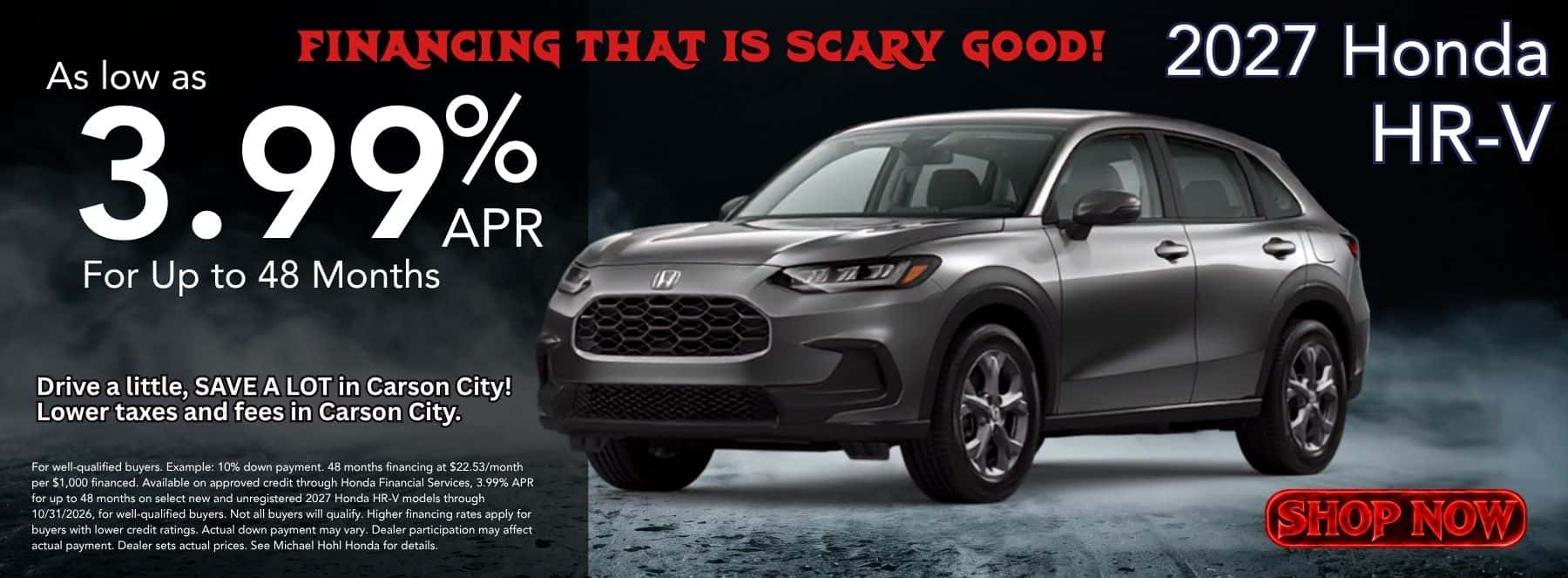 October HR-V APR Offer Deal