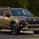 2026 Subaru Forester Wilderness parked view of the front passenger side