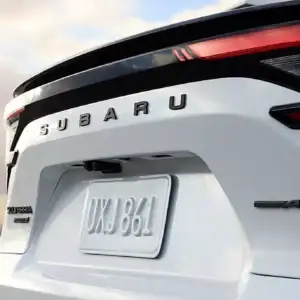 2026 Subaru Solterra Touring XT Cosmic White Pearl rear bumper