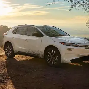 2026 Subaru Solterra Touring Passenger and Front End View