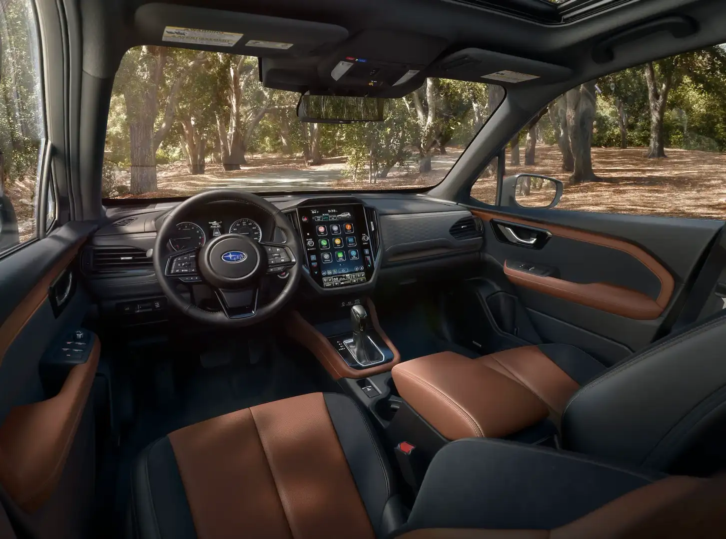 2026 Subaru Forester interior view of the front seat