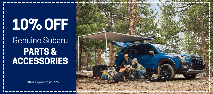 10% Off Genuine Subaru Parts and Accessories