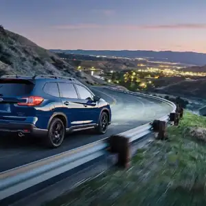 2026 Subaru Ascent Driving on Winding Road