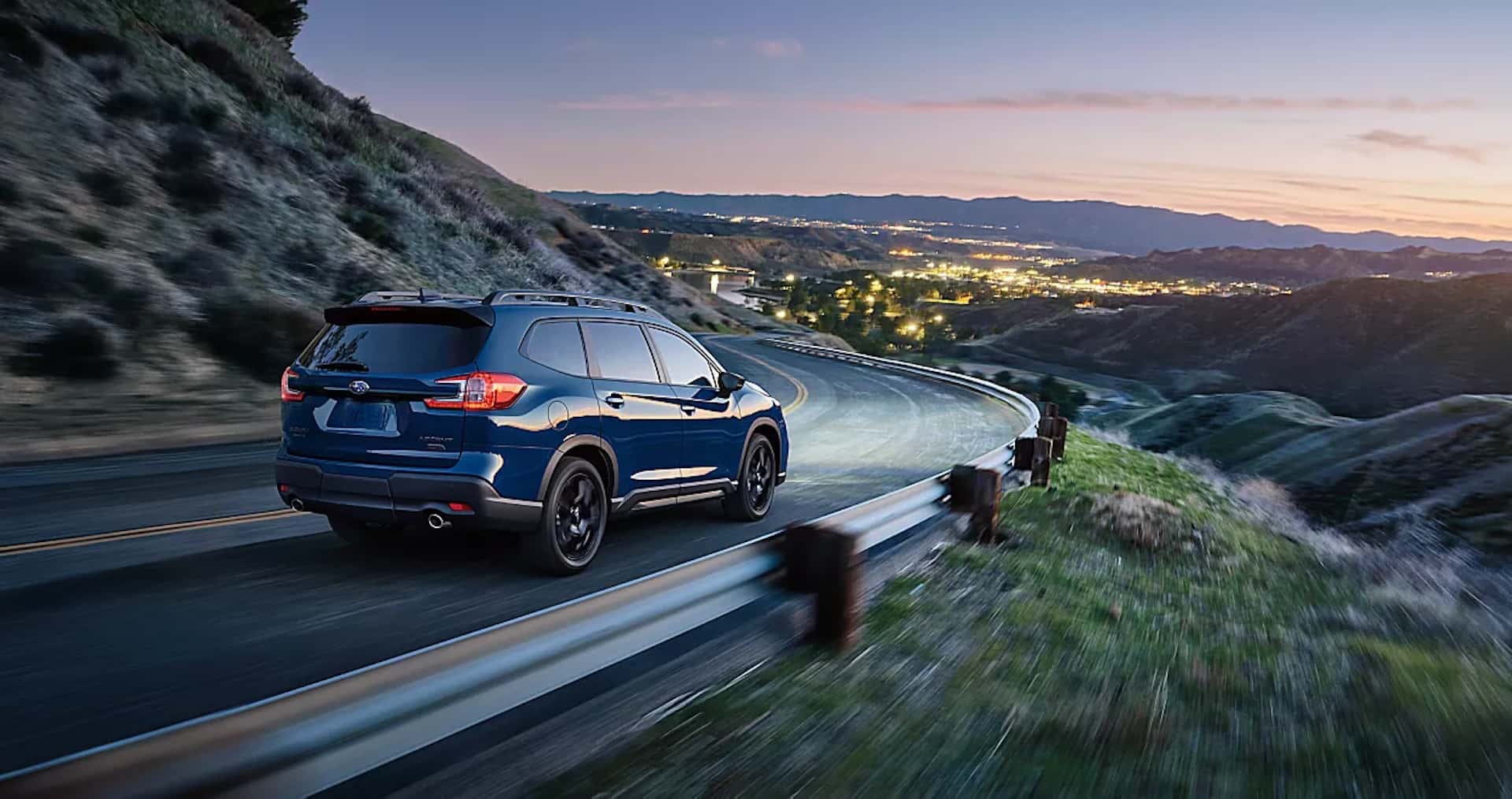 2026 Subaru Ascent Driving on Winding Road