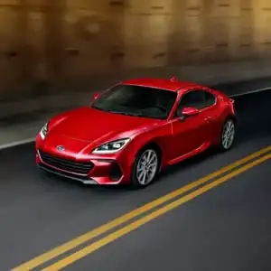 2026 Subaru BRZ Red in Motion