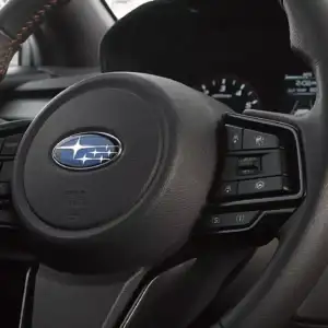 2026 Subaru Impreza leather wrapped steering wheel