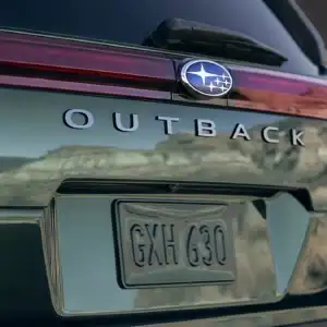 2026 Subaru Outback Touring Deep Emerald Green Pearl rear tailgate