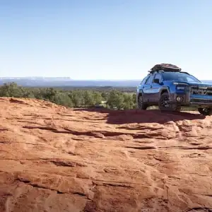 2026 Subaru Outback Wilderness Geyser Blue canyon