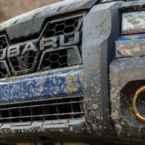 2026 Subaru Outback Wilderness muddy grille