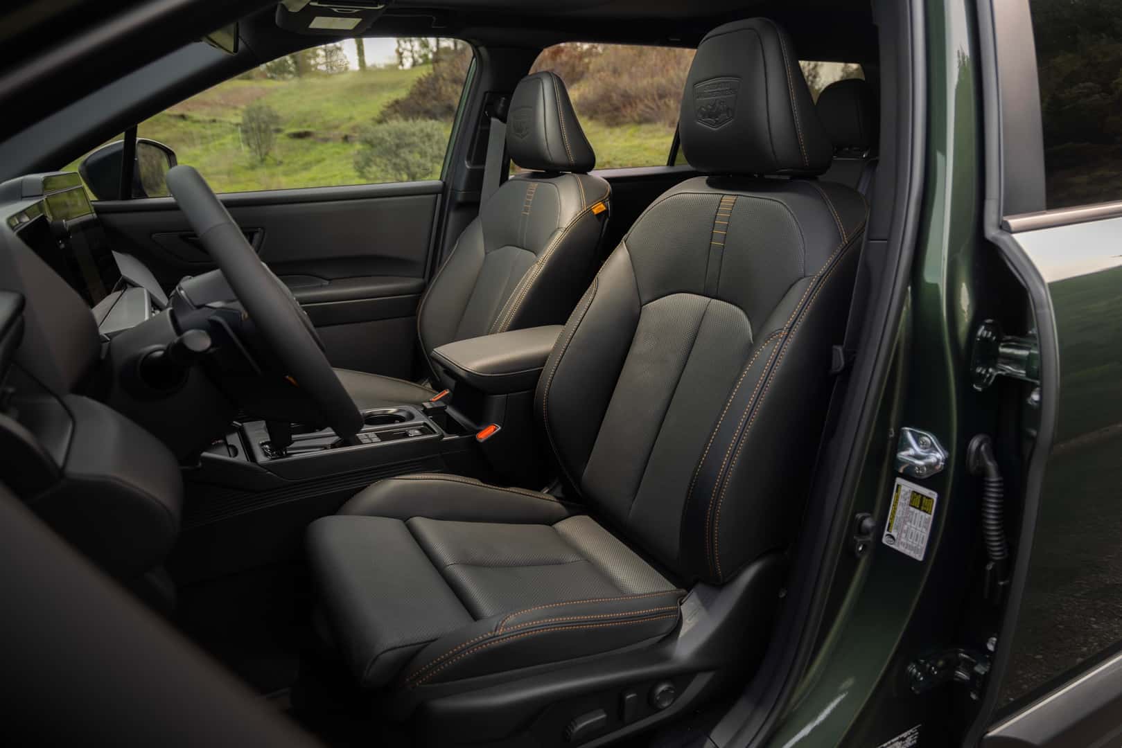 The Comfortable And Sleek Front Seats Of The Spacious 2026 Subaru Outback Wilderness