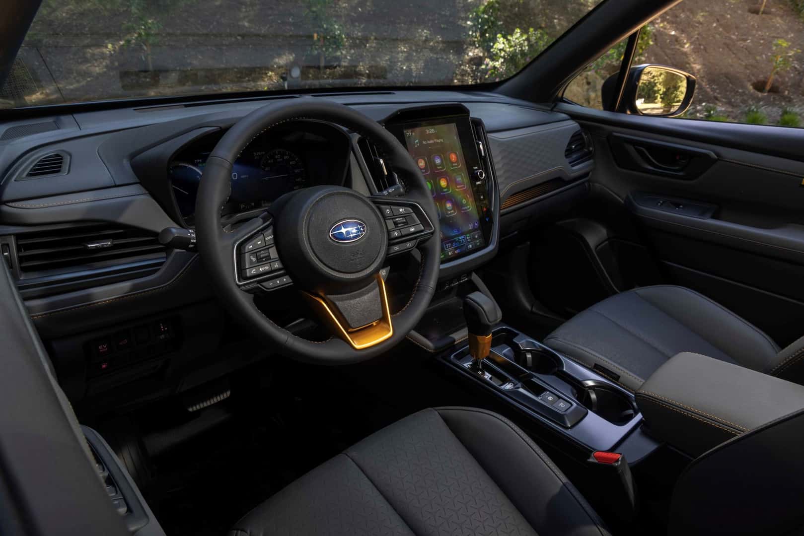 The Sleek And Clean Interior Of The 2027 Subaru Forester Wilderness Hybrid
