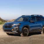 The Fuel Efficient 2027 Subaru Forester Wilderness Hybrid, Magnificently Parked In Front Of Nature That Goes To The Horizons