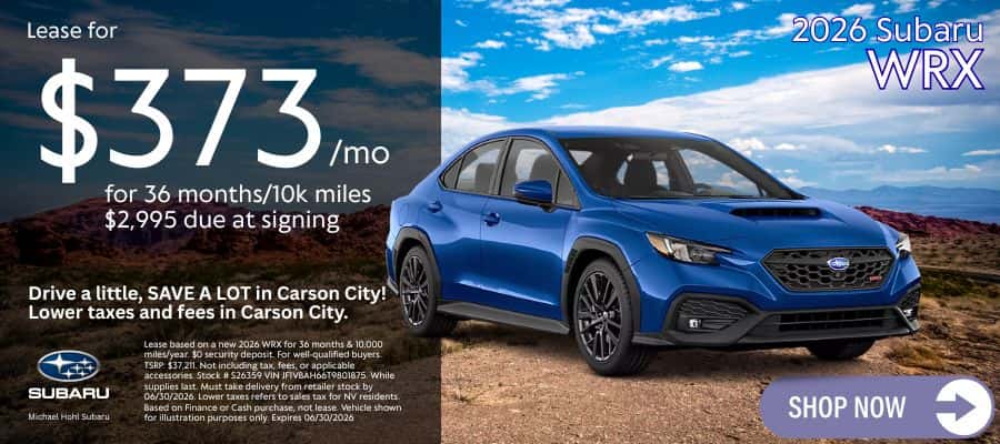 New 2026 Subaru WRX