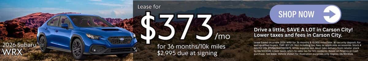 2026 Subaru WRX Lease Offer Deal
