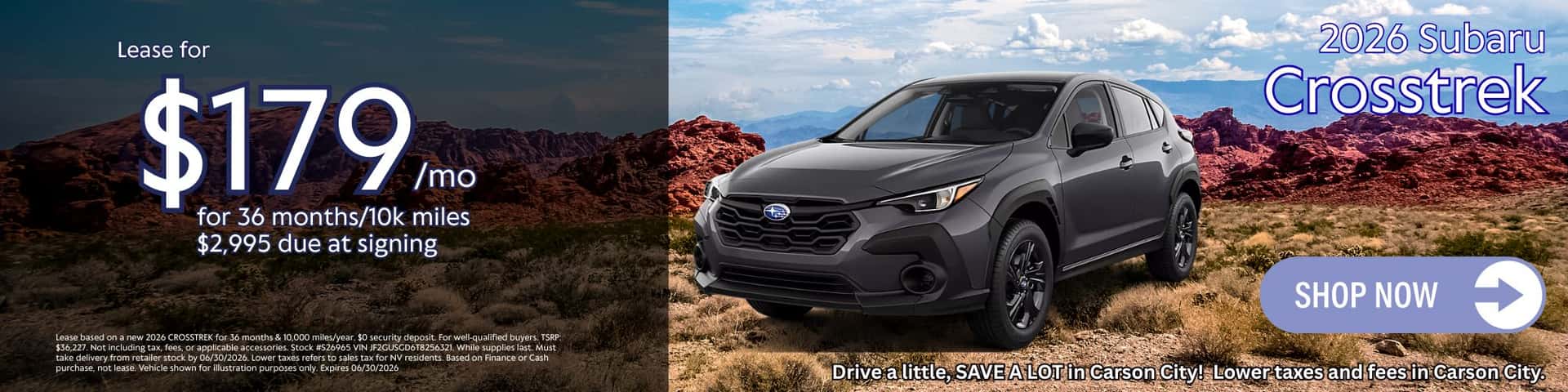 June Crosstrek Lease Offer