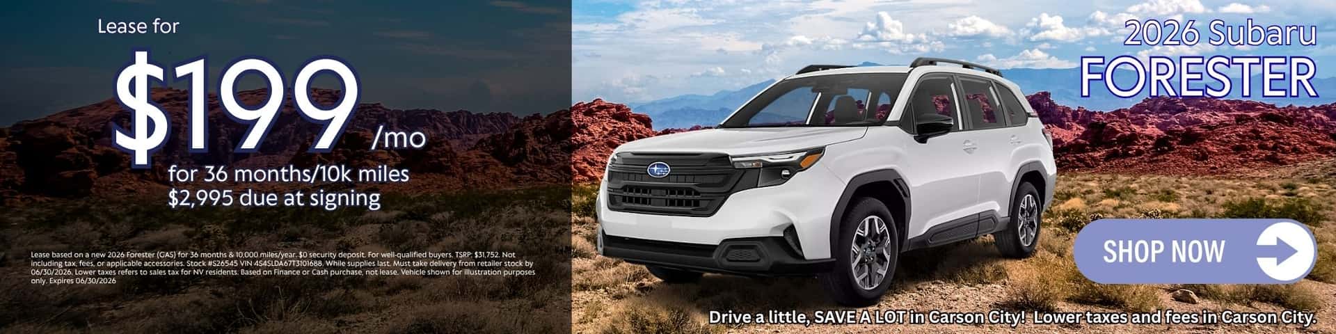June Forester Lease Offer Deal