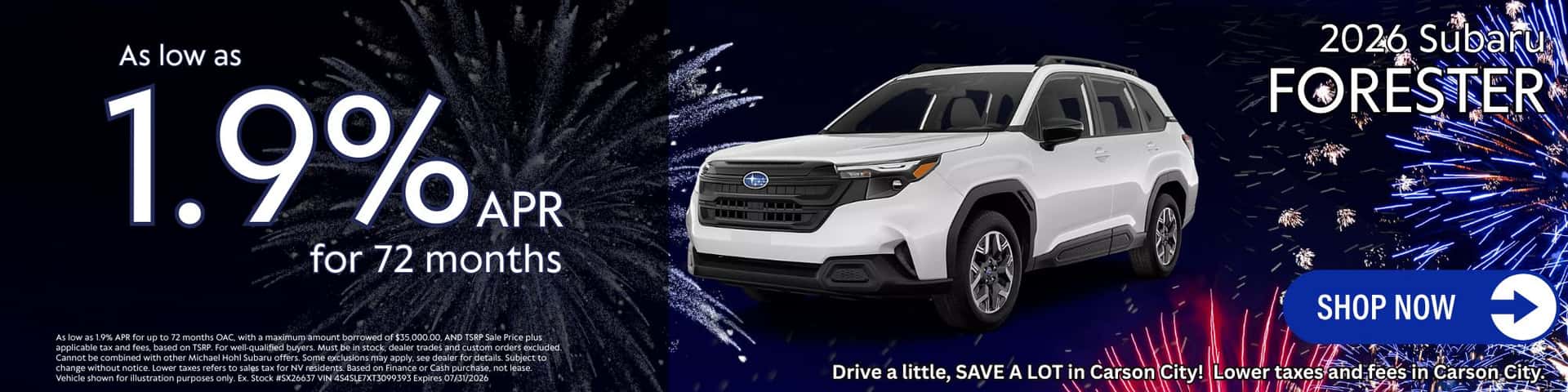 Forester Lease and Purchase Offers