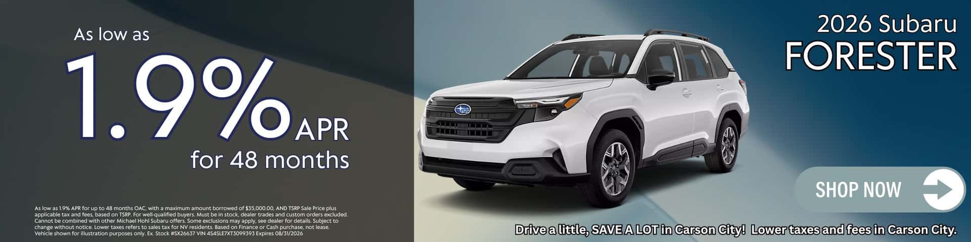 August Forester Offer