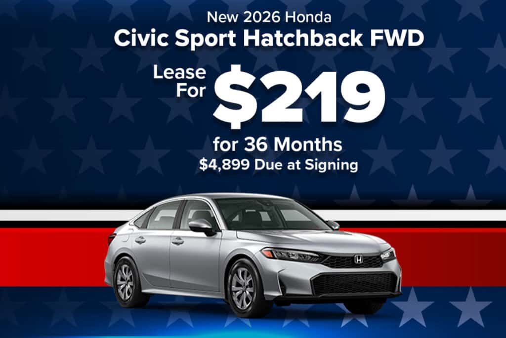 New 2026 Honda Civic Sport Hatchback FWD