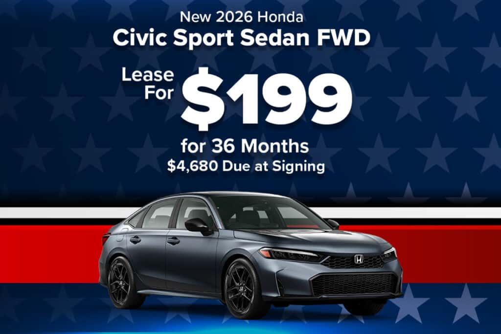 New 2026 Honda Civic Sport Sedan FWD