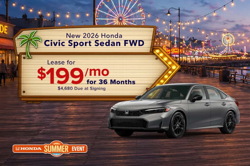 New 2026 Honda Civic Sport Sedan FWD