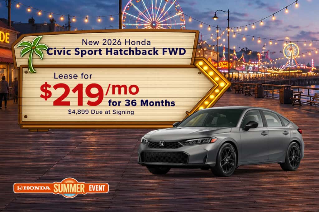 New 2026 Honda Civic Sport Hatchback FWD
