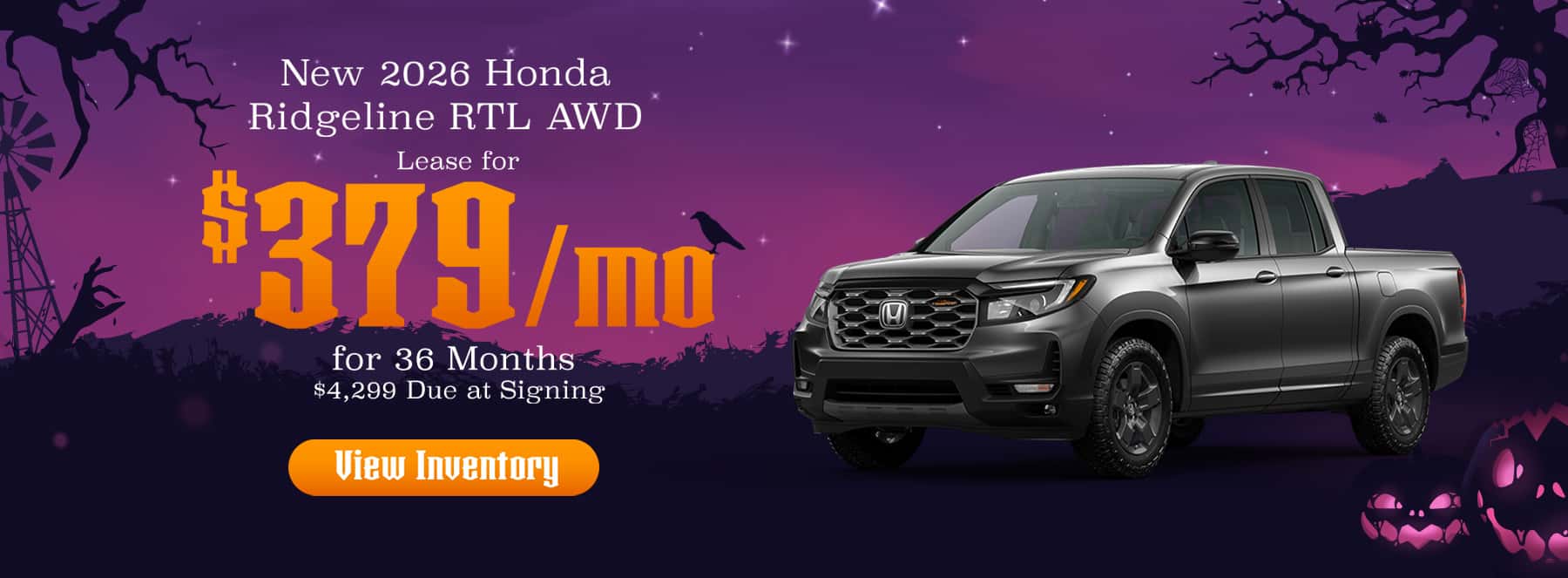 New 2026 Honda Ridgeline RTL AWD