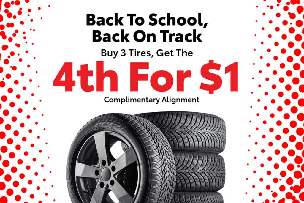 Buy 3 Tires, Get The 4th For $1