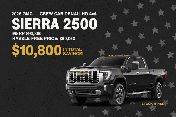 2026 GMC Sierra 2500 Denali HD 4x4 special offer