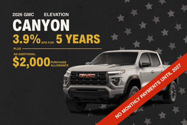 2026 GMC Canyon Elevation financing offer