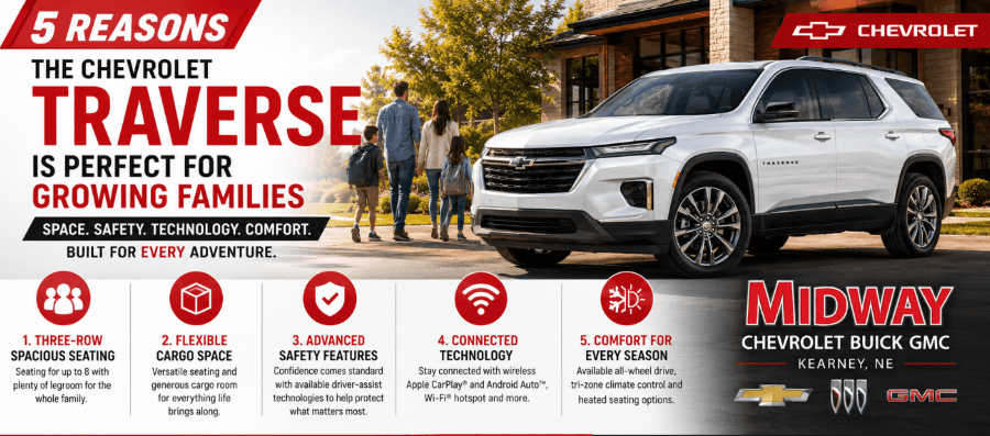Why Families Choose the Chevrolet Traverse in Central Nebraska