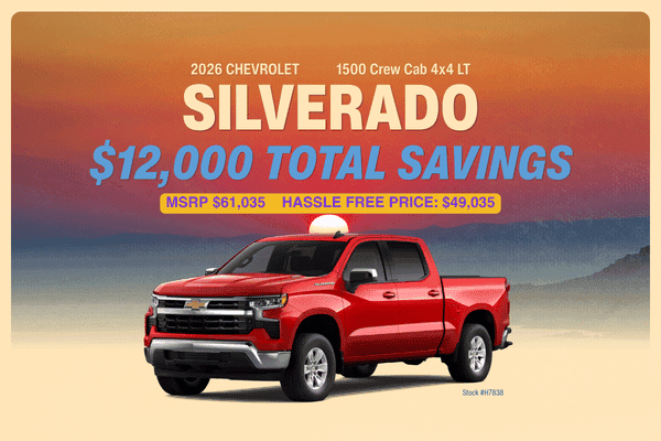 2026 Chevrolet Silverado 1500 Crew Cab 4x4 LT special offer at Midway Chevrolet