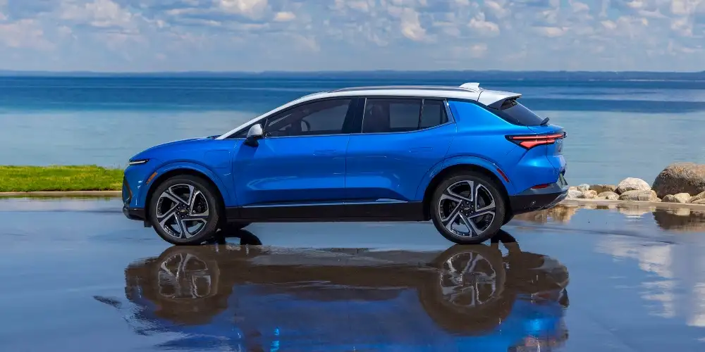 2026 Chevrolet Blazer EV exterior with full-width LED lighting