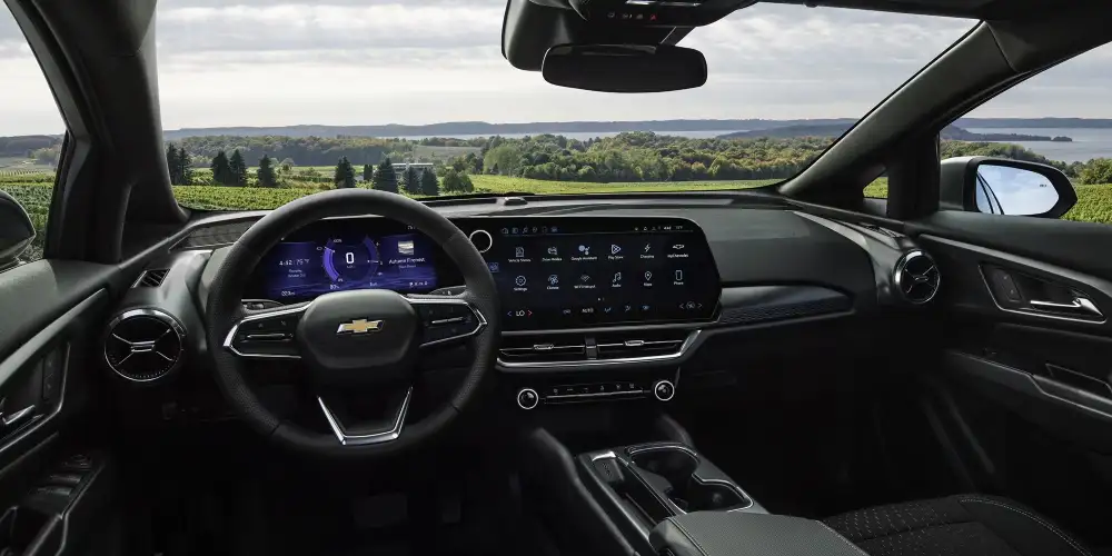 2026 Chevrolet Blazer EV interior with 17.7-inch touchscreen