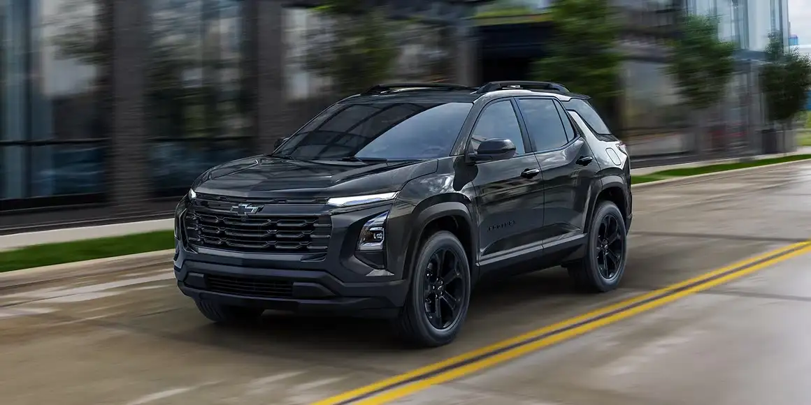 2026 Chevrolet Equinox exterior with truck-inspired styling and LED lighting