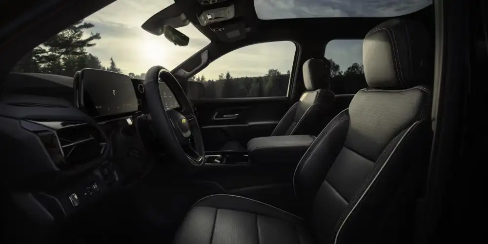 2026 Chevrolet Silverado EV interior with 17.7-inch touchscreen