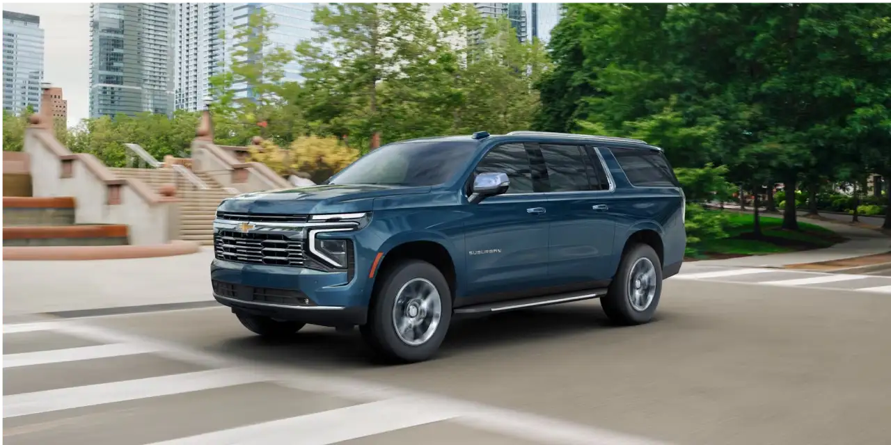 2026 Chevrolet Suburban exterior with commanding grille and LED lighting