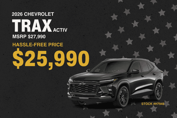 2026 Chevrolet Trax ACTIV special offer at Midway Chevrolet