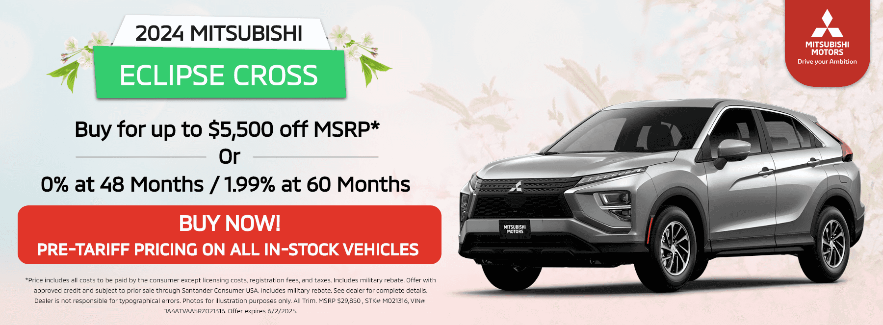 Milford-Mitsubishi-Leases-1800×663-May-2025-2024-Mitsubishi-Eclipse-Cross