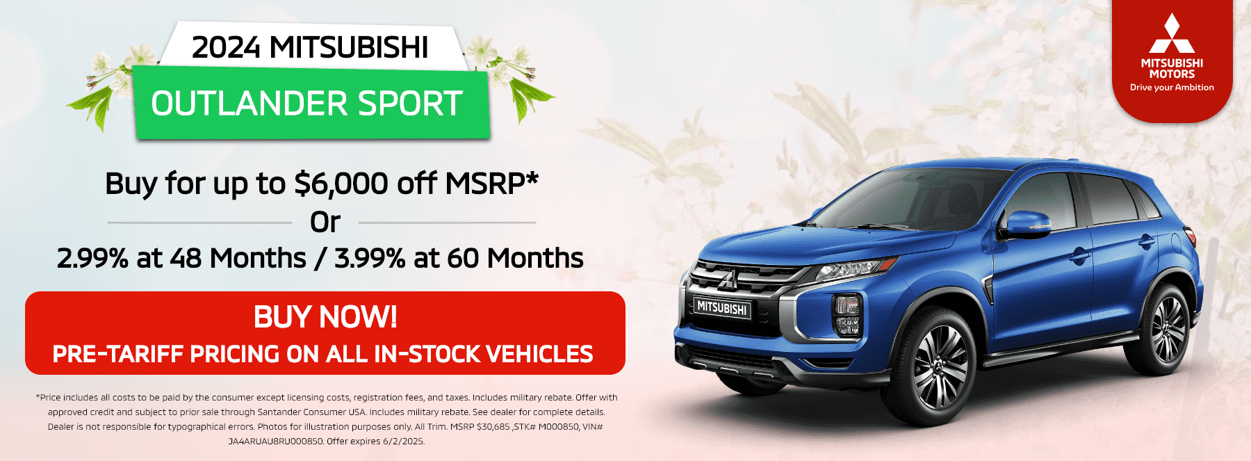 Milford-Mitsubishi-Leases-1800×663-May-2025-2024-Mitsubishi-Outlander-Sport