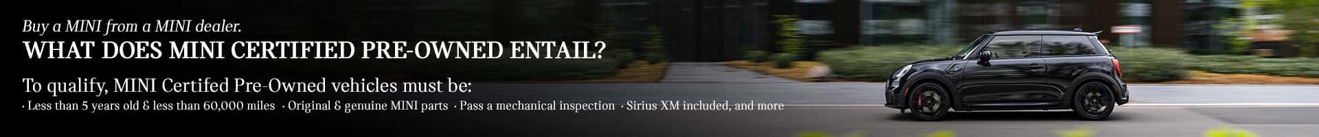 Certified Pre owned VRP banner