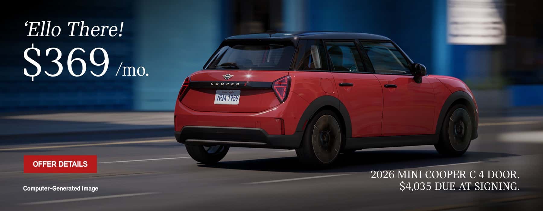 June 2026 MINI Cooper C 4 Door Lease